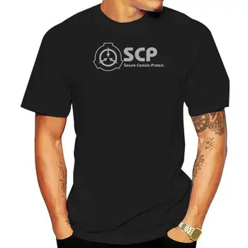 SCP fonda logo T Krekls scp fonds drošu satur aizsargātu logo scp fonds