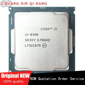Izmantot Intel Core I3 8300 i3-8300 3.7 GHz Quad-Core Quad-Diegi CPU Procesors 8M 65W LGA 1151